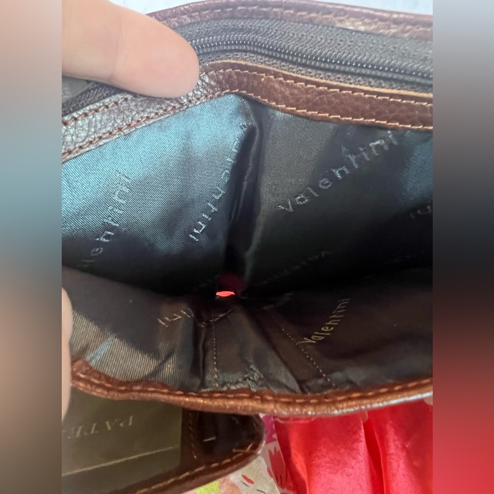 EMPORIO VALENTINI Brown Leather Tri-fold Wallet - Picture 5 of 9